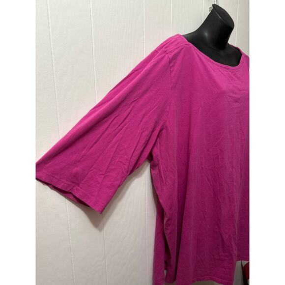Roaman’s 4X (34/36) Plus Size Pink Shirt- Soft, Flowy, Lightweight - Picture 2 of 5